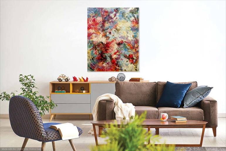 Original Abstract Expressionism Abstract Painting by Leonie Brown