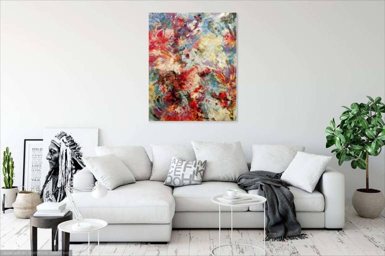 Original Abstract Expressionism Abstract Painting by Leonie Brown