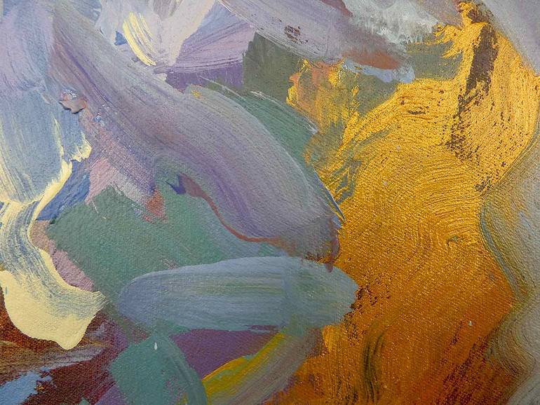 Original Abstract Expressionism Abstract Painting by Leonie Brown