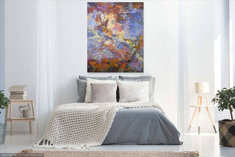 Original Abstract Expressionism Abstract Painting by Leonie Brown