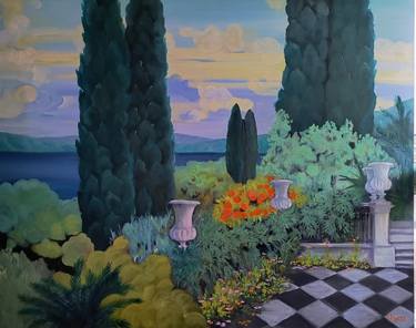 Print of Realism Garden Paintings by Ignata Vassileva