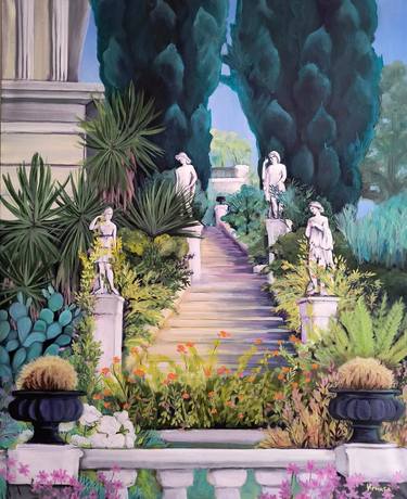 Original Realism Garden Paintings by Ignata Vassileva