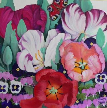 Original Floral Paintings by Ignata Vassileva