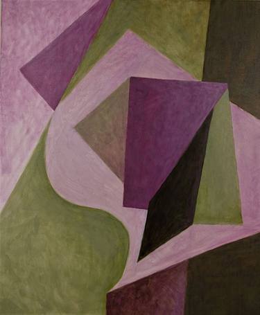 Original Abstract Geometric Paintings by Paul Di Zefalo