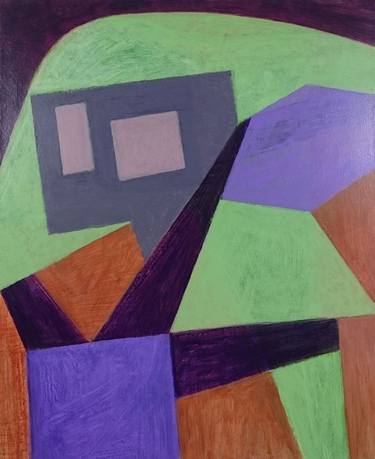 Original Abstract Geometric Paintings by Paul Di Zefalo