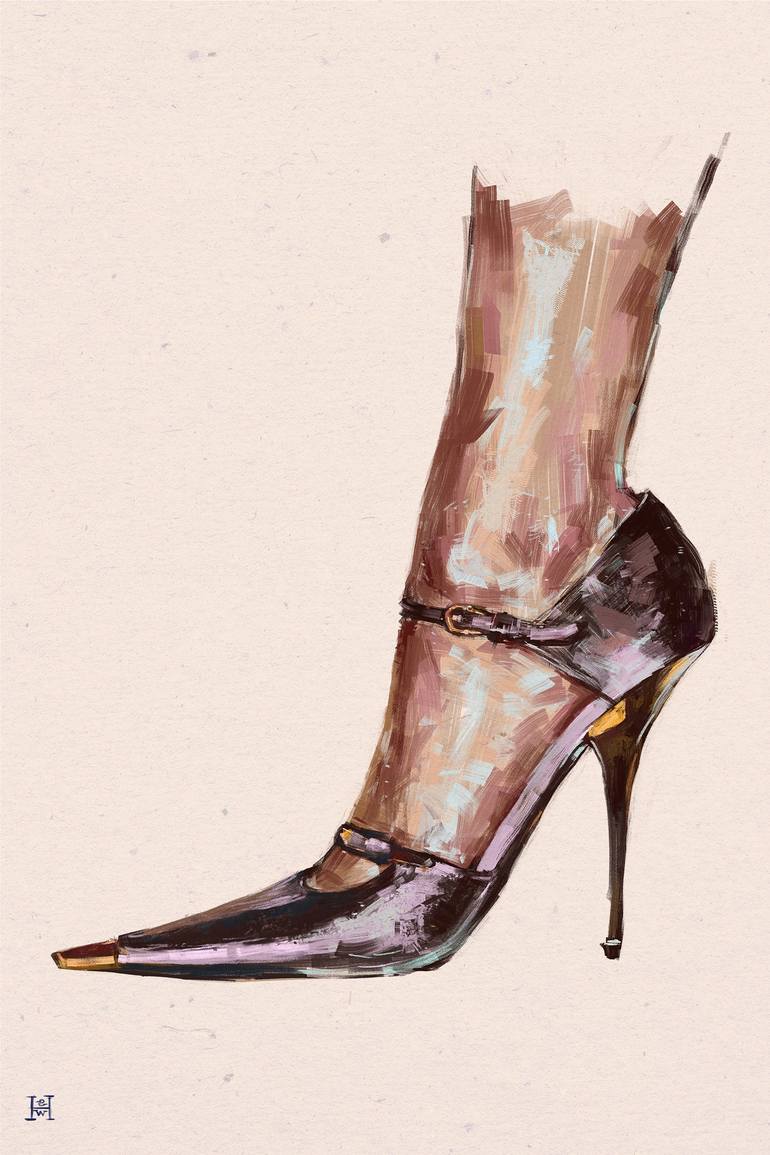 Tom Ford SATIN MARY JANE PUMP - Limited Edition of 50 Mixed Media by  SEUNGWON HONG | Saatchi Art