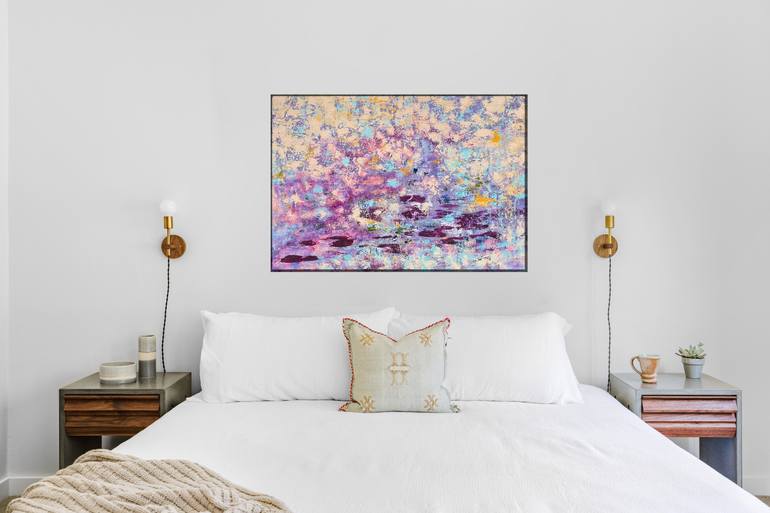 Original Abstract Expressionism Abstract Painting by Anita Kutsarova