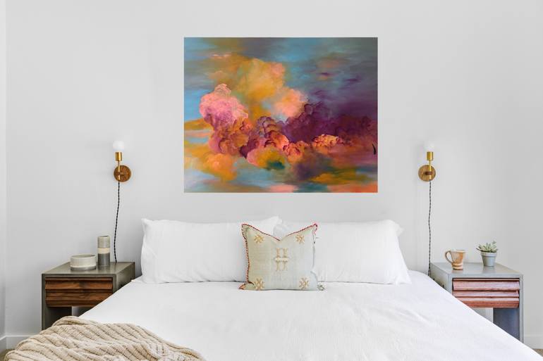 Original Abstract Expressionism Abstract Painting by Anita Kutsarova