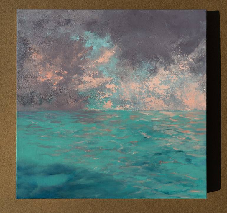 Original Abstract Seascape Painting by Anita Kutsarova