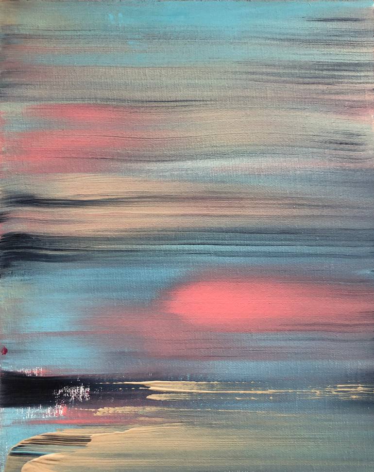 Original Abstract Expressionism Abstract Painting by Anita Kutsarova