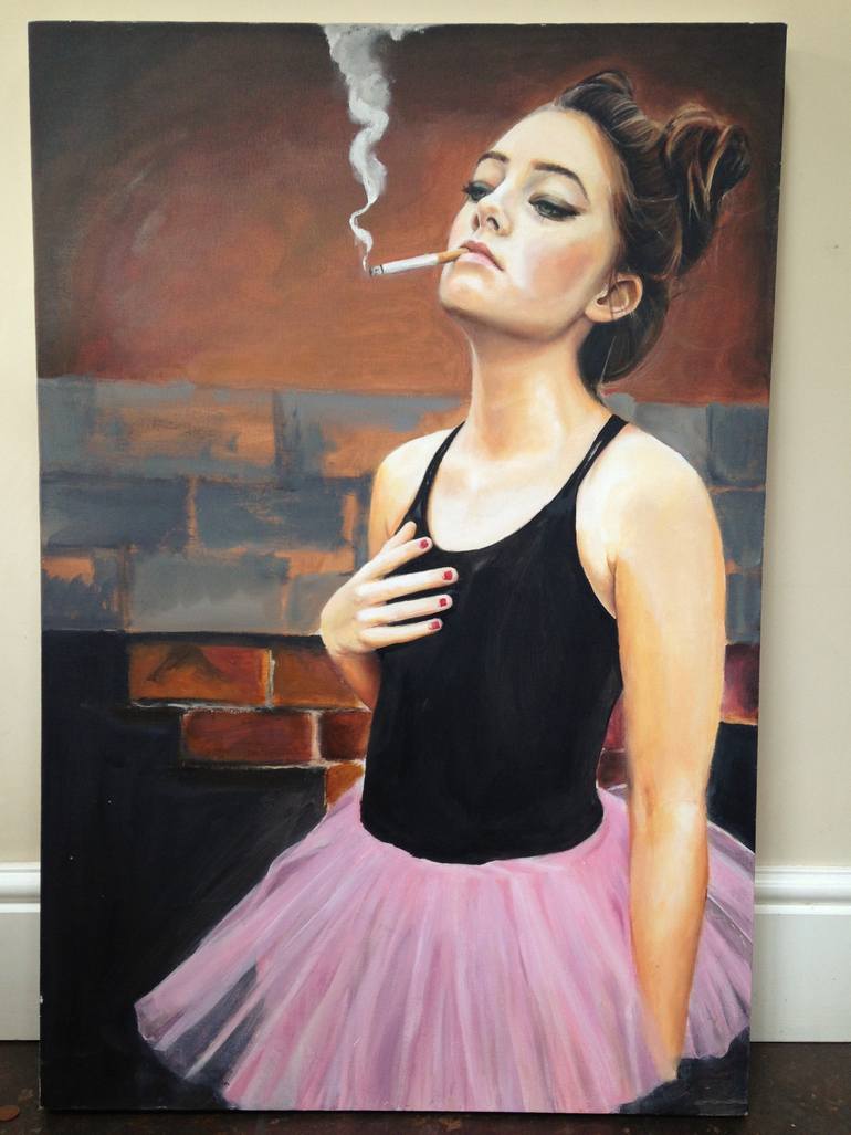 Rebellious Ballerina Painting by Alice Todd | Saatchi Art