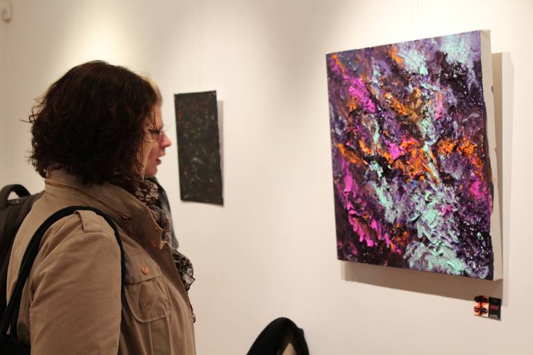 Original Abstract Performing Arts Painting by Greta Bernotaite