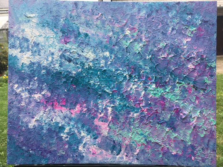 Original Abstract Expressionism Abstract Painting by Greta Bernotaite