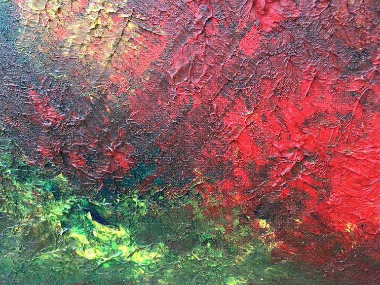 Original Abstract Expressionism Abstract Painting by Greta Bernotaite
