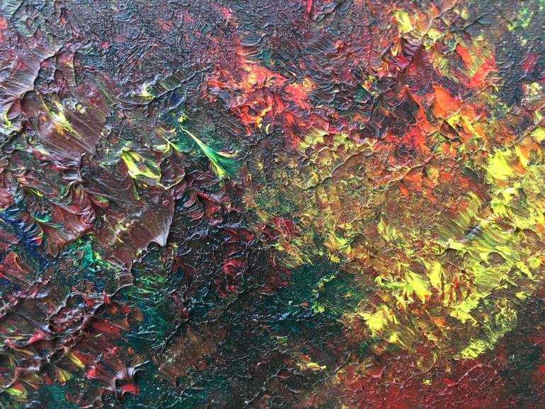 Original Abstract Expressionism Abstract Painting by Greta Bernotaite