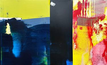 Original Abstract Expressionism Abstract Paintings by Nat Connacher