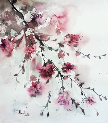 Original Floral Paintings by Marilena Iepan