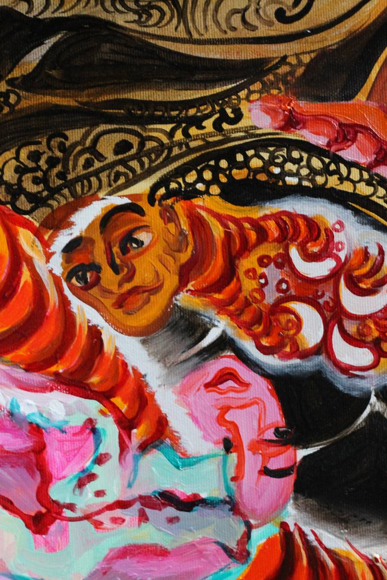 Original Abstract Fantasy Painting by Eva Schumy