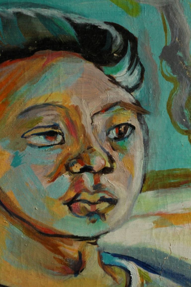 Original Expressionism Kids Painting by Eva Schumy