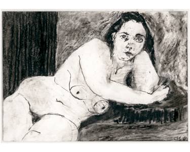 Original Nude Drawing by Carmel Byrne