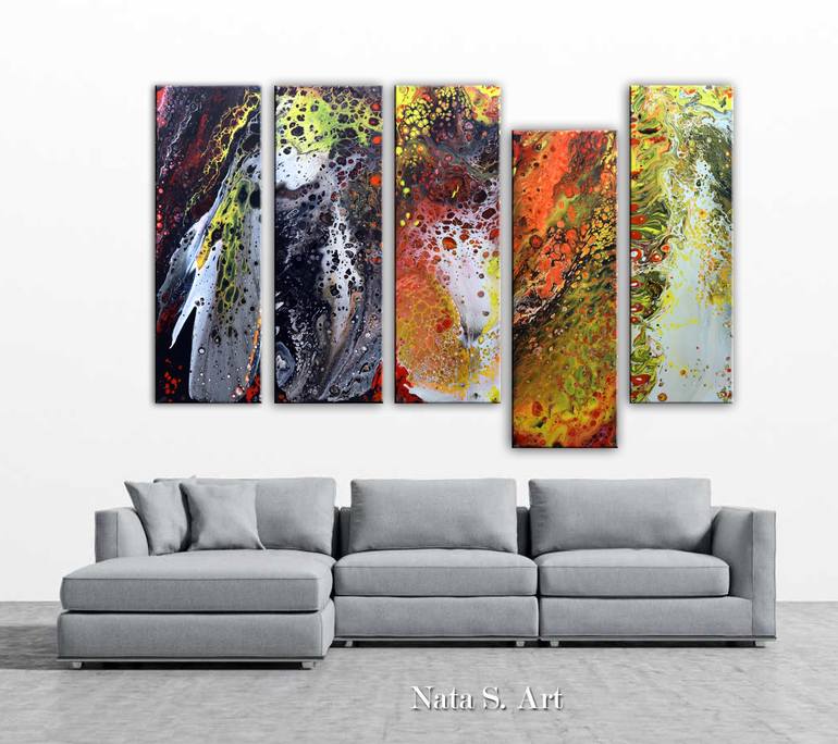 Original Art Deco Abstract Painting by Nataliya Stupak