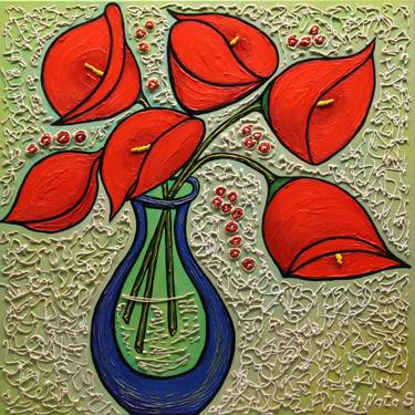 Print of Abstract Floral Paintings by Nataliya Stupak