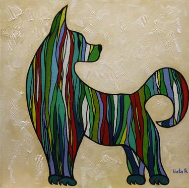 Print of Dogs Paintings by Nataliya Stupak