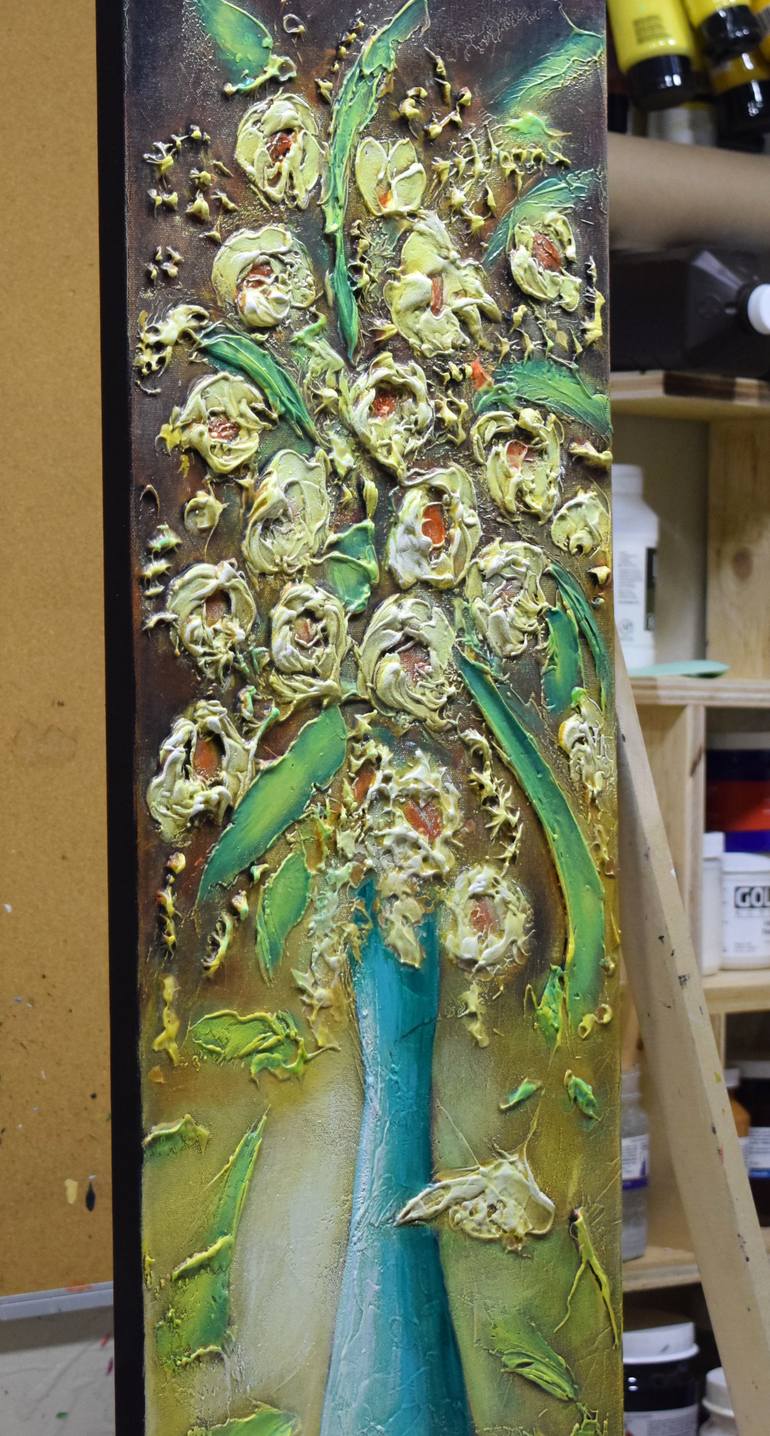 Original Abstract Floral Painting by Nataliya Stupak