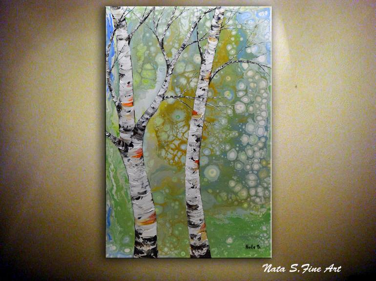 Original Abstract Tree Painting by Nataliya Stupak