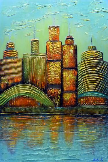 Print of Cities Paintings by Nataliya Stupak