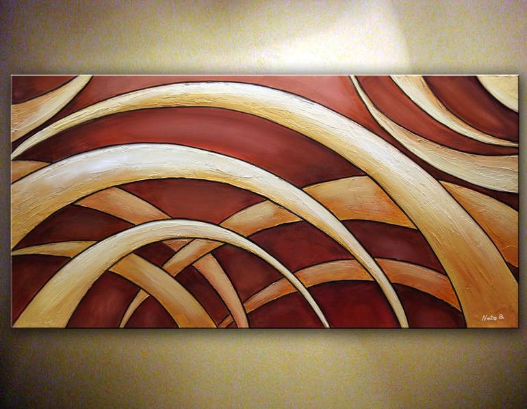 Original Art Deco Abstract Painting by Nataliya Stupak