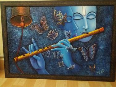 Original Love Painting by Krushnakant Mehta