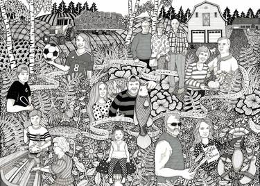 Print of People Drawings by Terri Kelleher