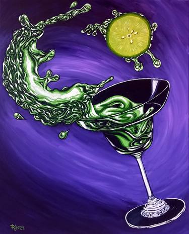 Original Pop Art Food & Drink Paintings by Terri Kelleher