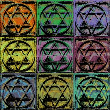 Star of David Pop Art giclee print thumb