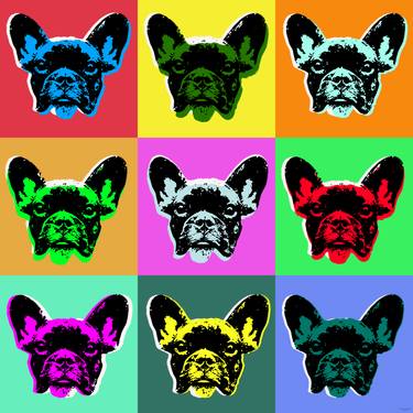 Original Pop Art Dogs Digital by Jean Luc Comperat