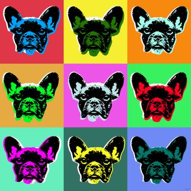 French Bulldog Pop Art Warhol Style Giclee thumb