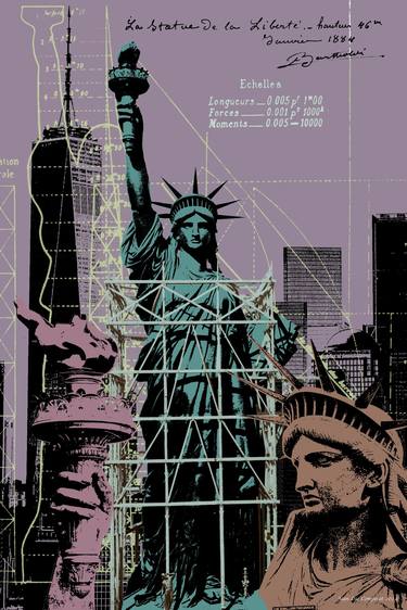 Original Pop Art Cities Digital by Jean Luc Comperat