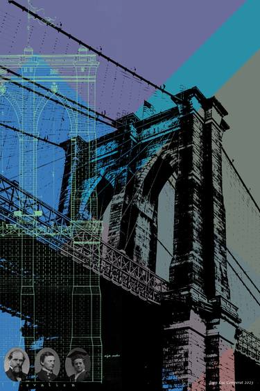 Original Pop Art Architecture Digital by Jean Luc Comperat