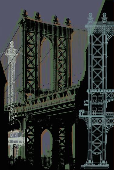 Original Pop Art Architecture Digital by Jean Luc Comperat