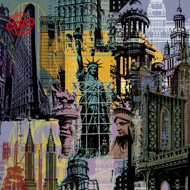 Original Pop Art Architecture Digital by Jean Luc Comperat