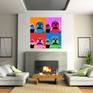 Buddha Pop Art print in room set up