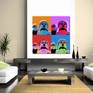 Buddha Pop Art print in room set up