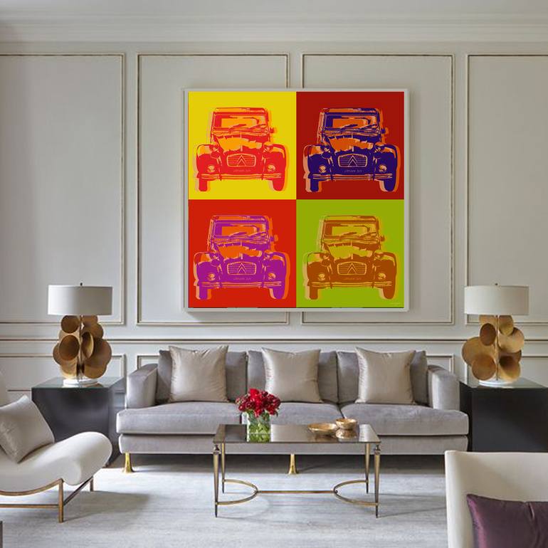 Original Pop Art Transportation Digital by Jean Luc Comperat