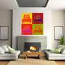2Cv Pop Art print in room set up