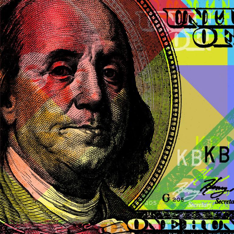 Benjamin Franklin - $100 Bill Pop Art - Limited edition of 5 New Media ...