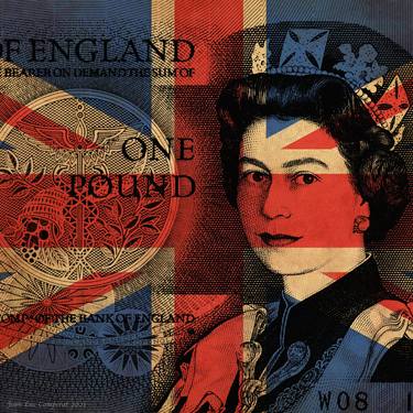 Queen Elizabeth Pop Art Warhol style print thumb