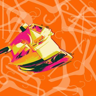 Clothes Iron Pop Art Giclee thumb