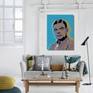 Alan Turing Pop Art print in room set up