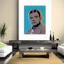 Alan Turing Pop Art print in room set up